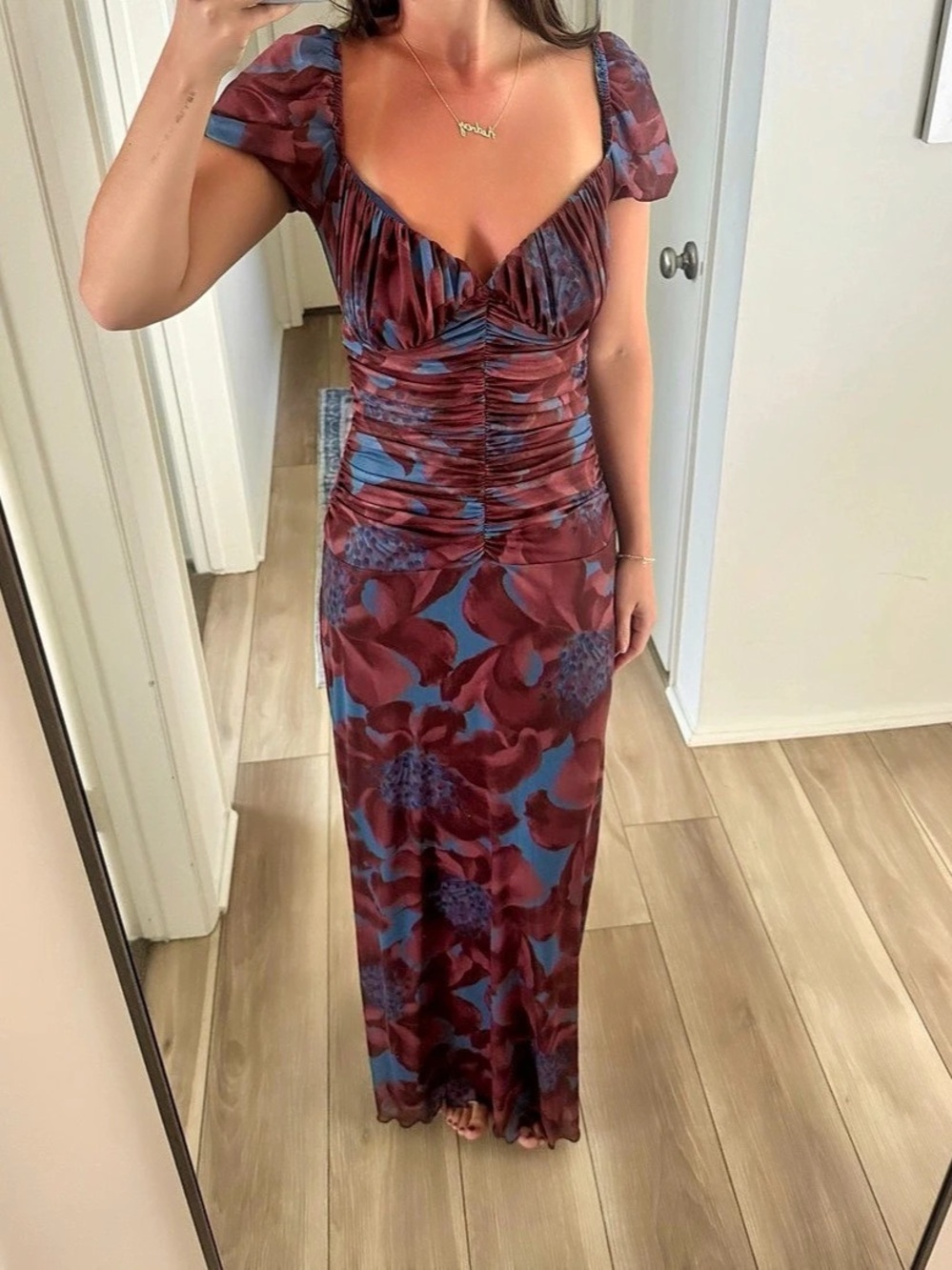 Reformation NWT Lisbon Mesh Knit Dress, Size Small